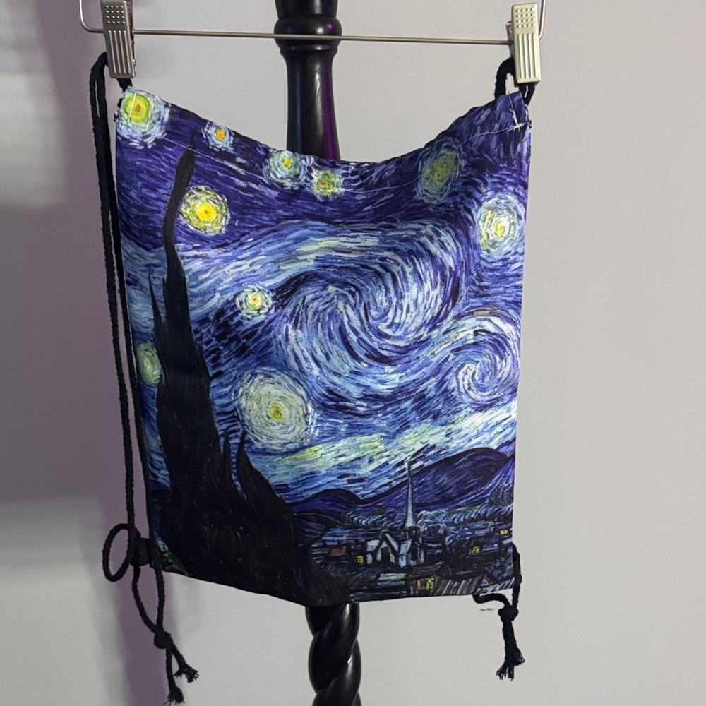 Starry Night Drawstring Backpack - image 1